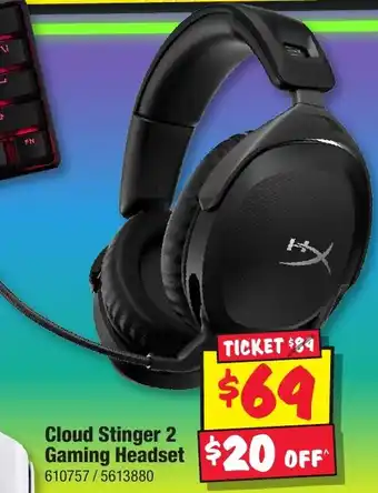 JB Hi-Fi Cloud Stinger 2 Gaming Headset offer