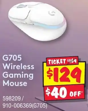 JB Hi-Fi G705 Wireless Gaming Mouse offer