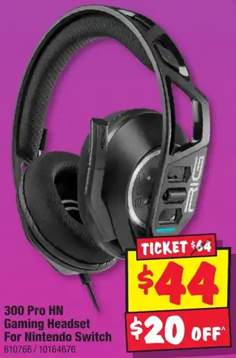 JB Hi-Fi 300 Pro HN Gaming Headset For Nintendo Switch offer