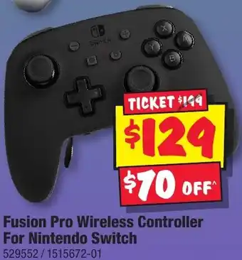 JB Hi-Fi Fusion Pro Wireless Controller For Nintendo Switch offer