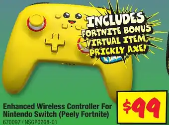 JB Hi-Fi Enhanced Wireless Controller For Nintendo Switch (Peely Fortnite) offer