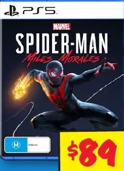 JB Hi-Fi SPIDER-MAN MILES MORALES offer