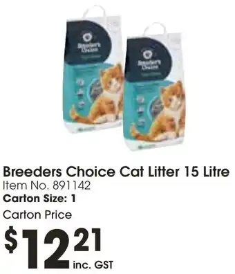 Campbells Wholesale Breeders Choice Cat Litter 15 Litre offer