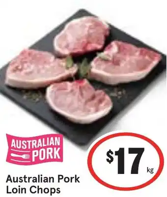 Ritchies Australian Pork Loin Chops per kg offer