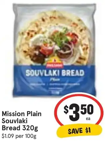 Ritchies Mission Plain Souvlaki Bread 320g offer