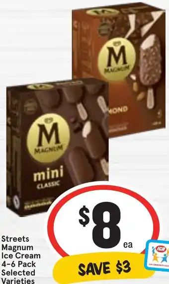 Ritchies Streets Magnum Ice Cream 4-6 Pack offer