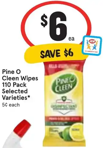 Ritchies Pine O Cleen Wipes 110 Pack offer