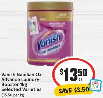 Ritchies Vanish Napisan Oxi Advance Laundry Booster 1kg offer