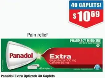 Chemist Warehouse Panadol Extra Optizorb 40 Caplets offer