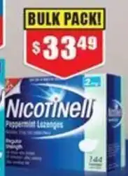 Chemist Warehouse Nicotinell Peppermint Lozenges offer