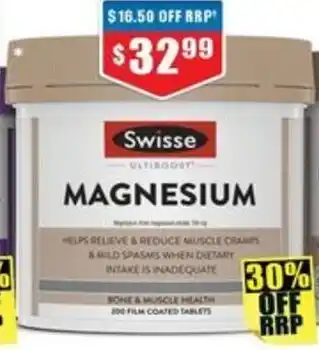 Chemist Warehouse Swisse MAGNESIUM offer