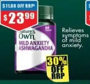 Chemist Warehouse MILD ANXIETY ASHWAGANDHA offer