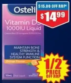 Chemist Warehouse Ostelin Vitamin D 1000IU Liquid offer