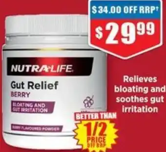 Chemist Warehouse NUTRALIFE Gut Relief offer