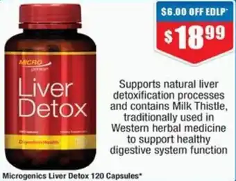 Microgenics Liver Detox 120 Capsules