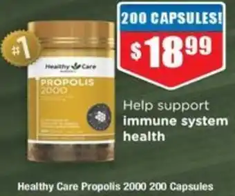 Chemist Warehouse Healthy Care Propolis 2000 200 Capsules offer