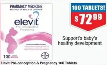 Chemist Warehouse Elevit Pre-conception & Pregnancy 100 Tablets offer