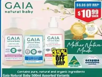 Chemist Warehouse Gaia Natural Baby 500ml Assorted Variants offer