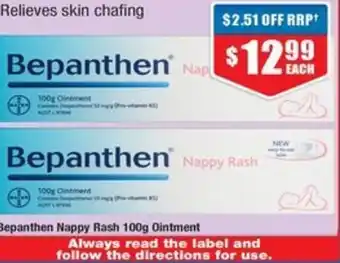 Chemist Warehouse Bepanthen Nappy Rash 100g Ointment offer