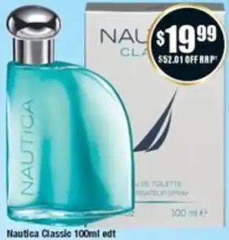 Chemist Warehouse Nautica Classic 100ml edt offer