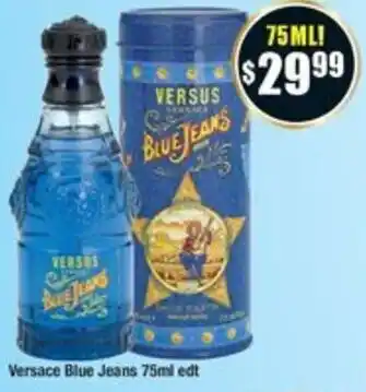 Chemist Warehouse Versace Blue Jeans 75ml edt offer