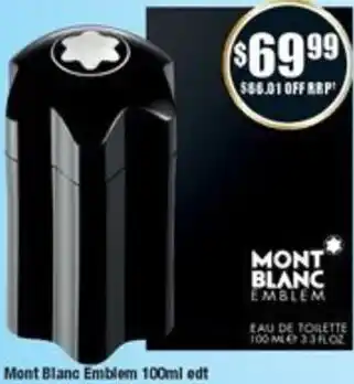 Chemist Warehouse Mont Blanc Emblem 100ml edt offer
