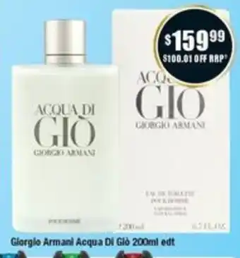 Chemist Warehouse Giorgio Armani Acqua Di Gió 200ml edt offer