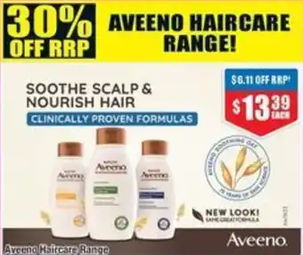 Chemist Warehouse Aveeno Haircare Range offer