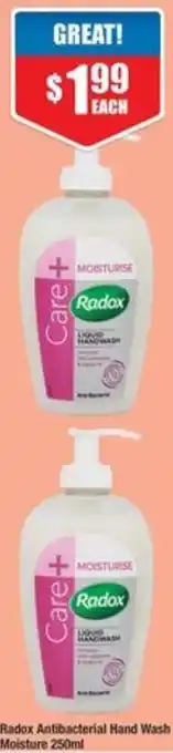 Chemist Warehouse Radox Antibacterial Hand Wash Moisture 250ml offer