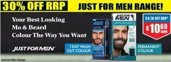 Chemist Warehouse Just for Men Range offer