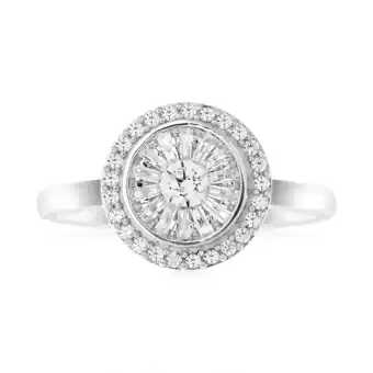Shiels 10 white gold 1/2 carat diamond dress ring offer