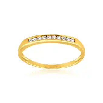 Shiels 9ct yellow gold diamond ring set with 10 stunning brilliant diamonds offer