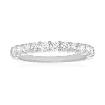 Shiels 18ct white gold ring with 0.5 carats of diamonds offer