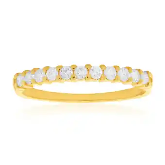 Shiels 18ct yellow gold ring with 0.25 carats of diamonds offer