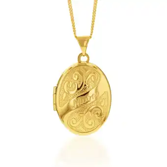 Shiels 9ct yellow gold silverfilled engraved mum pendant offer