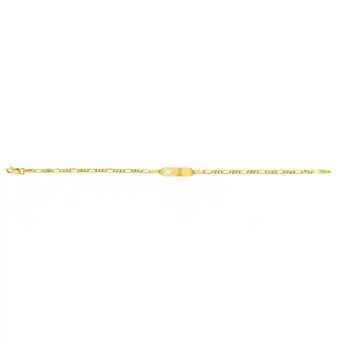 Shiels 9ct yellow gold silver filled heart 19cm figaro bracelet offer