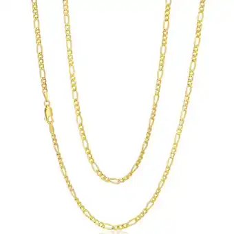 Shiels 9ct gold filled figaro 55cm chain 80 gauge offer