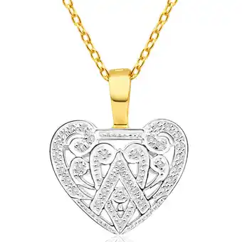 Shiels 9ct yellow gold delightful diamond pendant offer