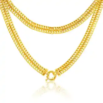 Shiels 9ct yellow gold copper filled mesh 45cm chain 100 gauge with a boltring offer