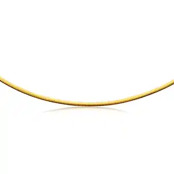 Shiels 9ct yellow gold & white gold silver filled omega reversible chain offer