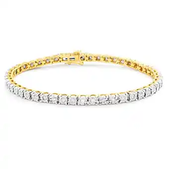 Shiels 9ct dazzling yellow gold 1 carat diamond 18cm bracelet offer