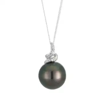 Shiels Tahitian pearl & diamond pendant offer