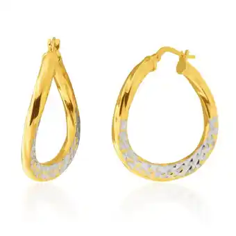 Shiels 9 carat silverfilled 26mm hoop earrings offer