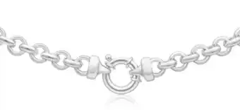 Shiels Sterling silver 50cm belcher boltring chain offer