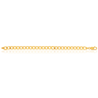 Shiels 9ct yellow gold 21cm curb bracelet offer