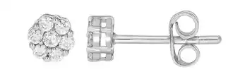 Shiels 9ct white gold 1/4 carat diamond stud earrings offer