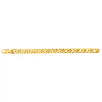 Shiels 9ct yellow gold copper filled curb 22cm bracelet 300 gauge offer