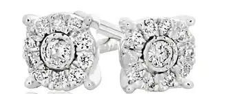 Shiels 9ct white gold sublime diamond stud earrings offer