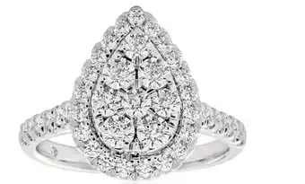 Shiels Flawless 1 carat 9ct white gold diamond ring offer