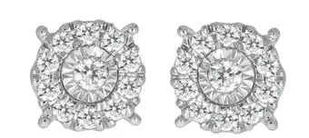 Shiels 9ct white gold 1/2 carat diamond stud earrings offer